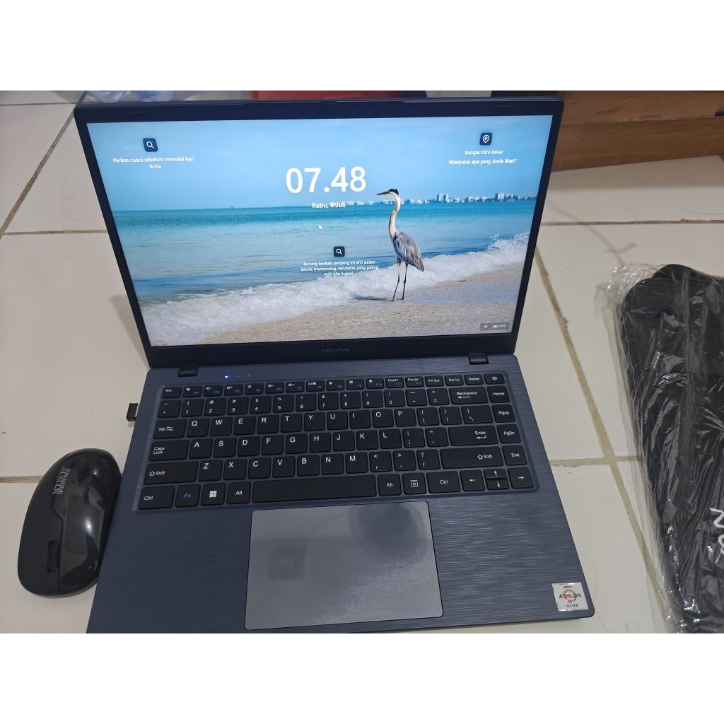 laptop advan soulmate x 14" ips fhd amd 3020e (4gb/128gb)(second)
