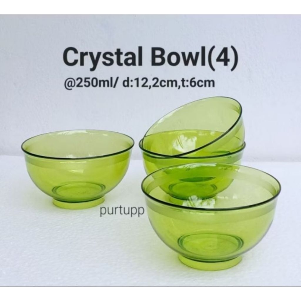 crystal bowl tupperware
