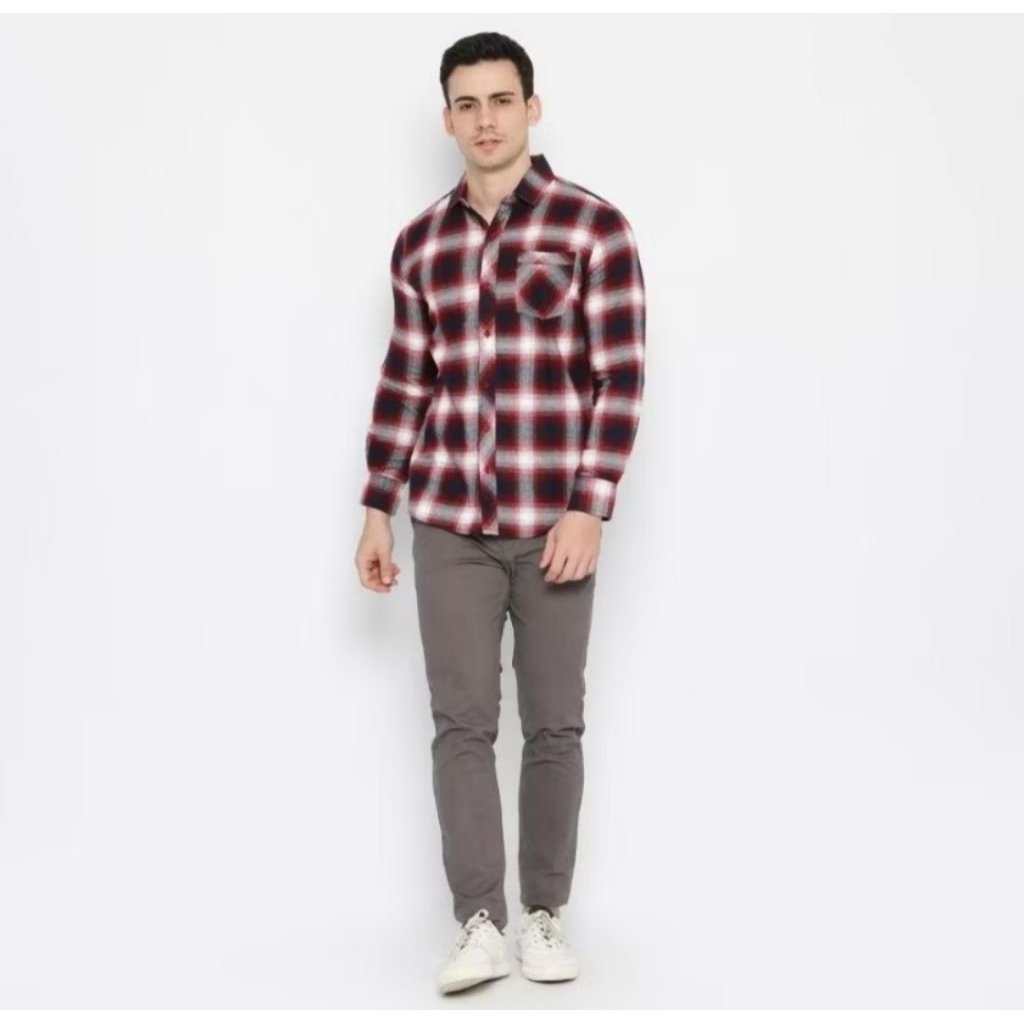 Jacket Flannel Reguler Turner Flannel blue