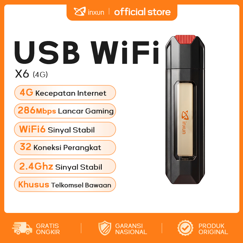 COD [SAMEDAY] X6-L USB Modem Dongle 4G Router WIFI 6 Support SIM card dengan BONUS 120GB 286 Mbps 4G