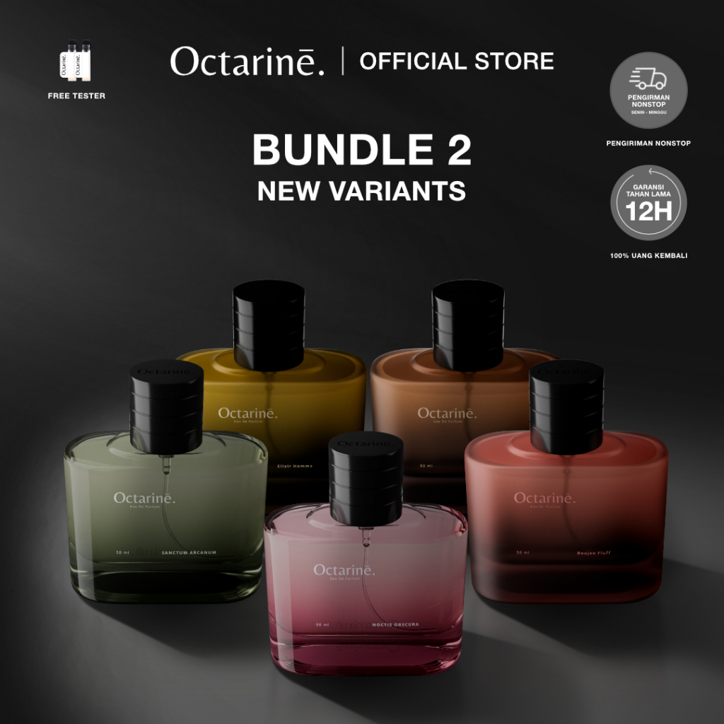 [ PROMO ] Octarine - Bundling 2 Botol Parfum 50ml Varian Baru | Parfum Perfume Minyak Wangi Wanita P