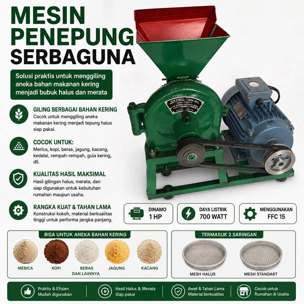 Mesin penepung disk mill