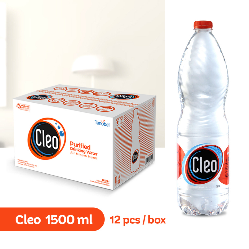 Cleo 1500 ml 1 dus isi 12 botol