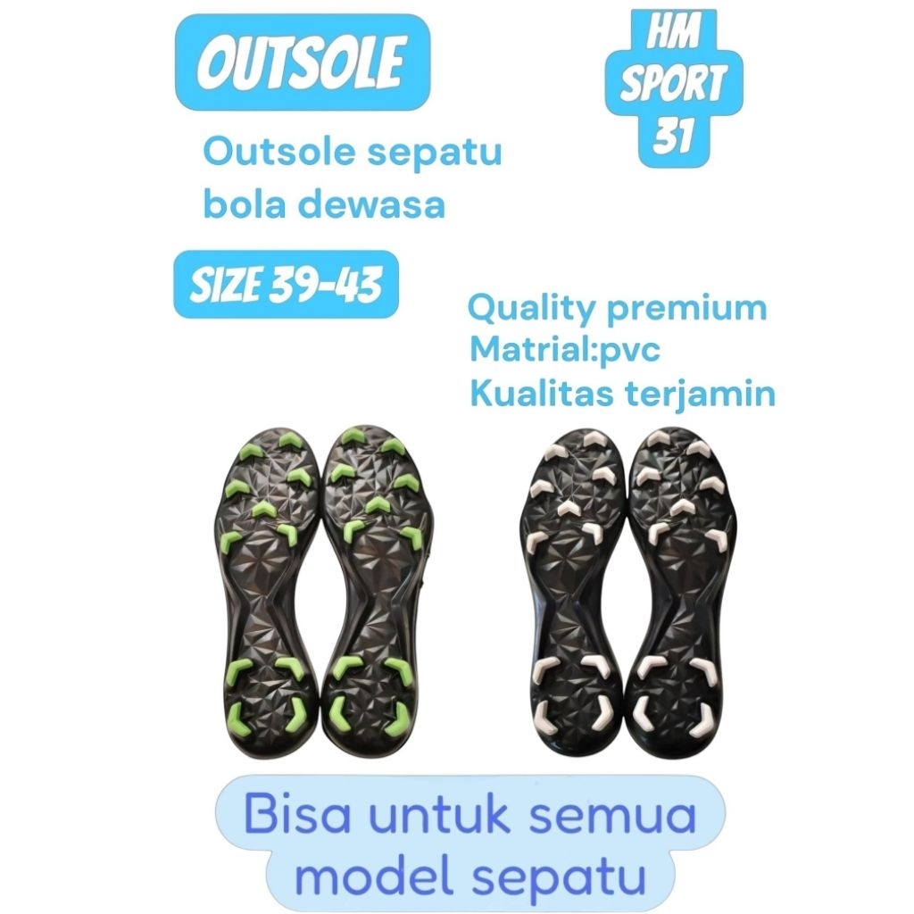 OUTSOLE_SOL SEPATU BOLA SPECS ORIGINAL DUA WARNA