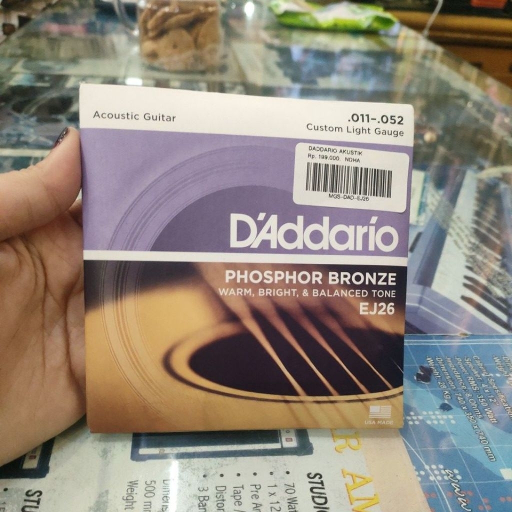 Tali Gitar Akustik D'Addario 011