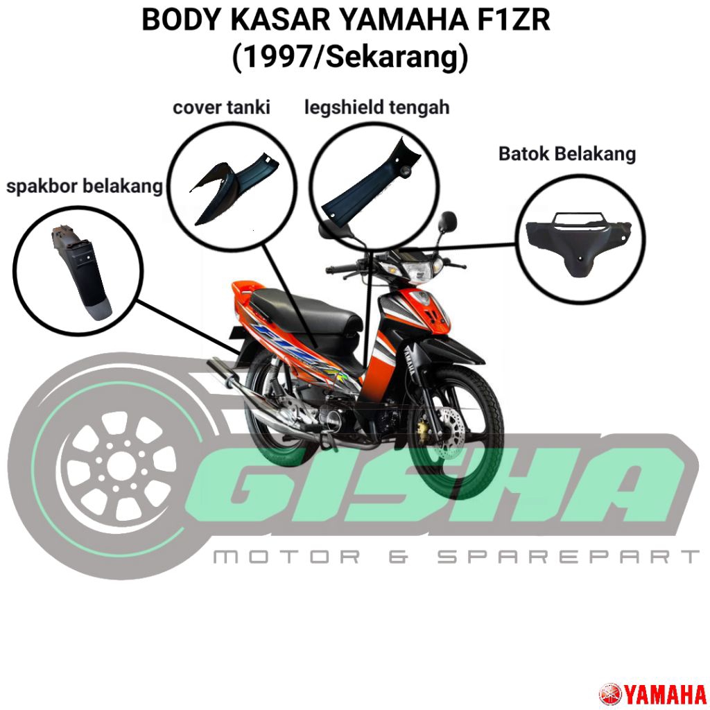 Cover Body Motor Fizr 1997 - Sekarang / Body Kasar FizR Fiz R / COVER BODY KASAR MOTOR YAMAHA FIZR O