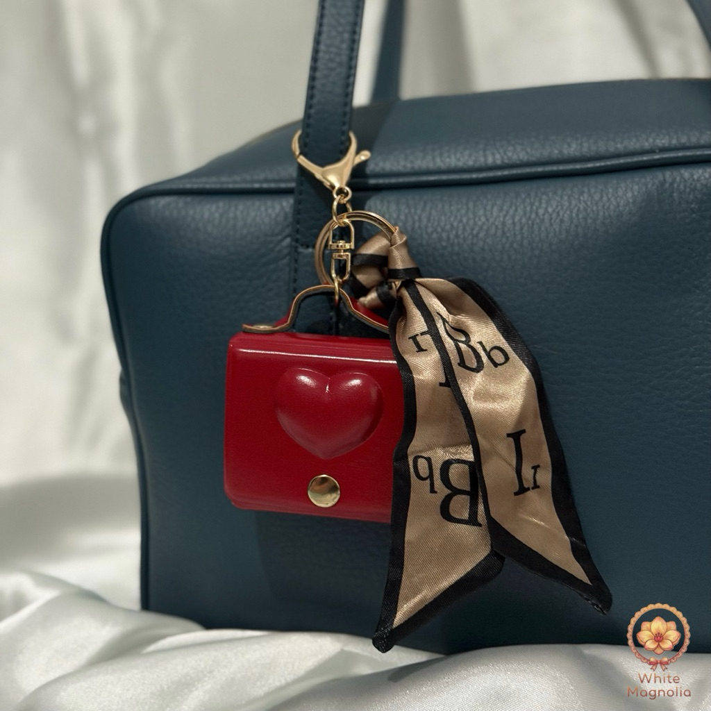 White Magnolia Petite Edition | Gantungan Tas Handmade Vintage Aesthetic Korean Bag Charm