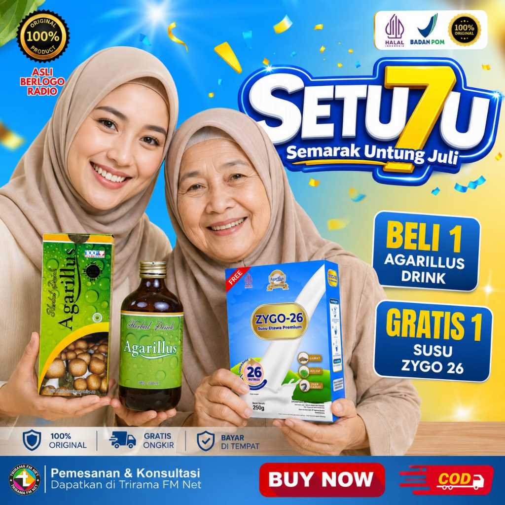 Herbal Drink Agarillus - Agarillus Hijau Original Berlogo