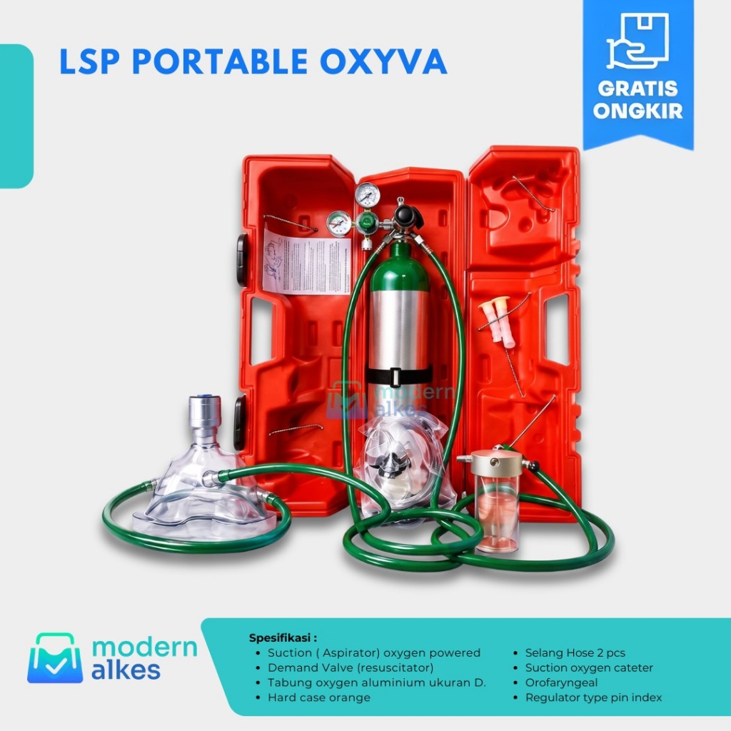 Oxygen LSP Oxyva Portable Resusitator || Oksigen Portable Oxyva