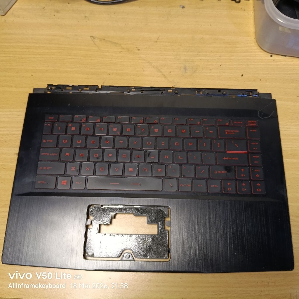 Frame Keyboard Laptop MSI Thin GF63 12UDX(MS-16R8) GF63 Thin 11UC(MS-16R6) GF63 Thin 11UD(MS-16R6) T