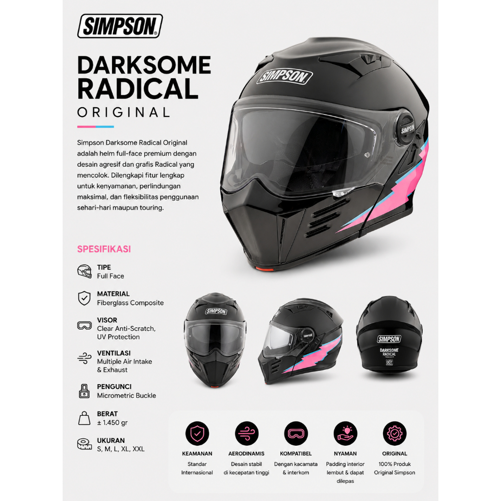 Helm Simpson Darksome Radical Original