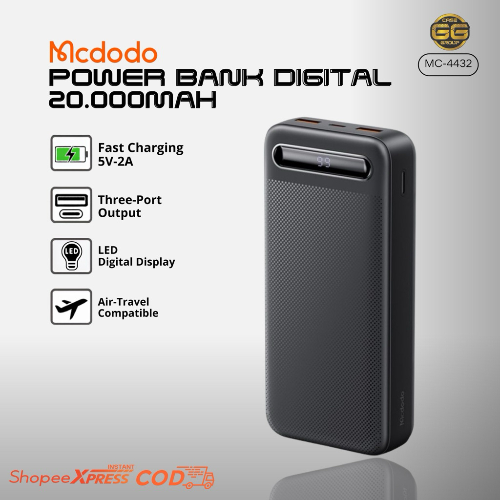 POWERBANK MCDODO 20000 DIGITAL DISPLAY MC-4432