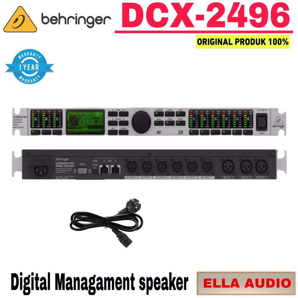 Behringer DCX2496 Digital Loudspeaker Managament DLMS Behringer DCX-2496