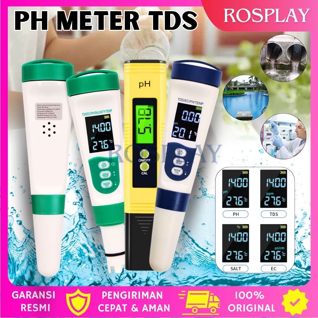 Ph Meter Ukur Air Hidroponik Ph Meter Digital Ph Air Digital Ph