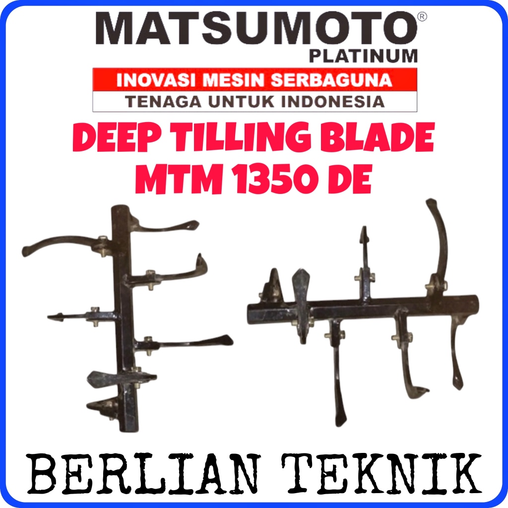 Deep Tilling Blade Traktor Tiller Matsumoto MTM 1350 D / MTM 1380 DE