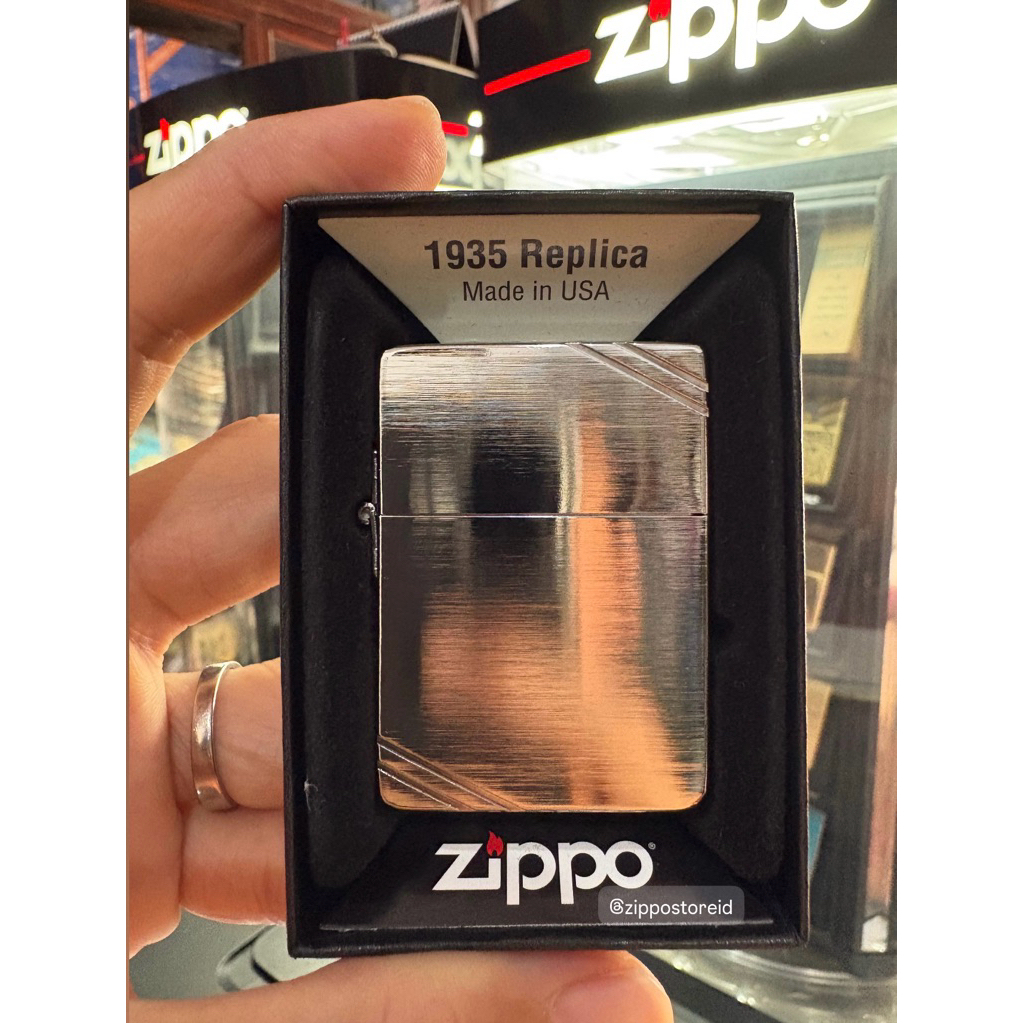 Zippo 1935 Replica W/Slashes ~ Original 100% Made In USA