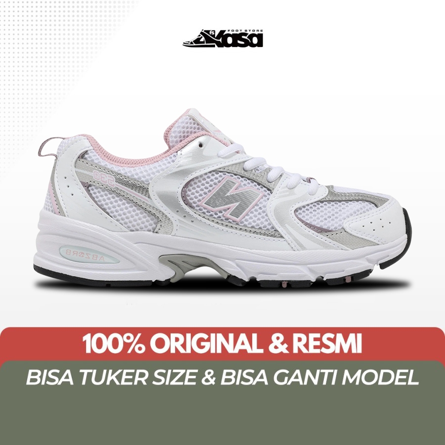 Sepatu Sneakers Wanita Nb 530 GR530GK White Mid Century Pink