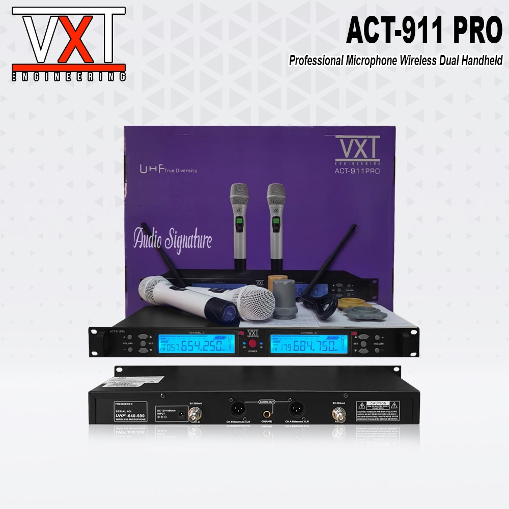 Mic Wireless VXT ACT911PRO | ACT 911PRO | ACT 911 PRO Dual Double Handle
