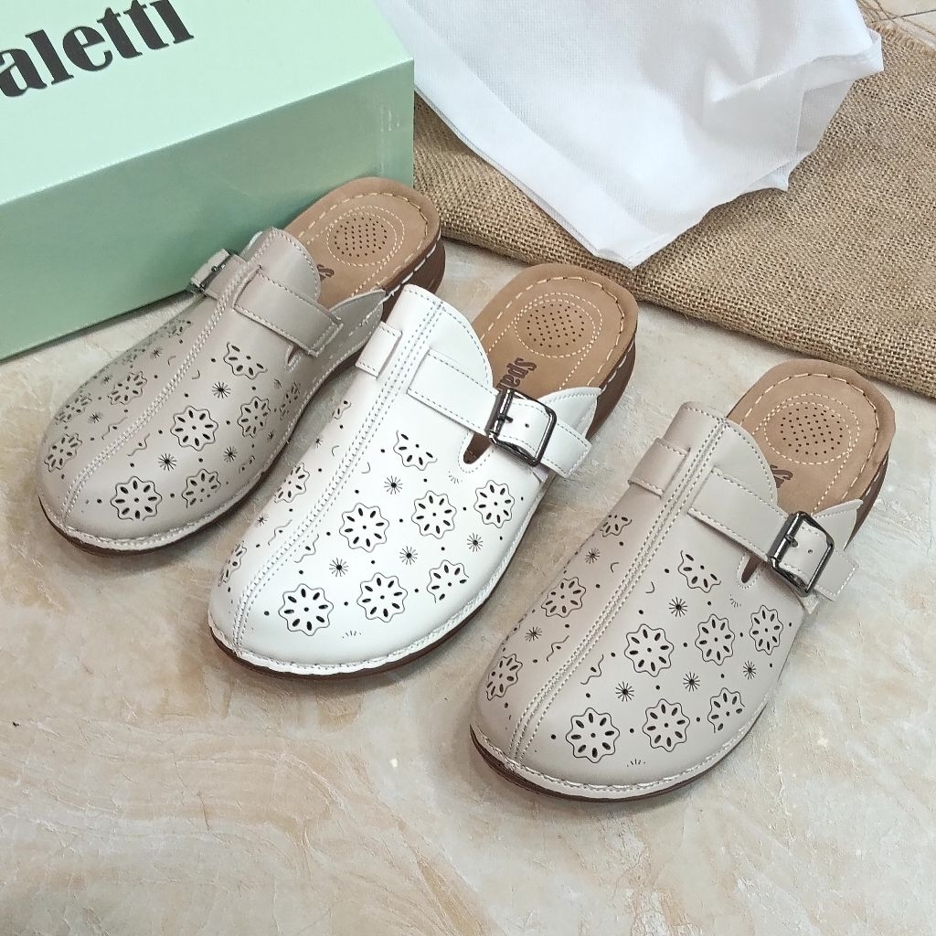 Baru Spaletti:26-049:Sandal Bustong Spaletti Original Bonus box+fabric bag