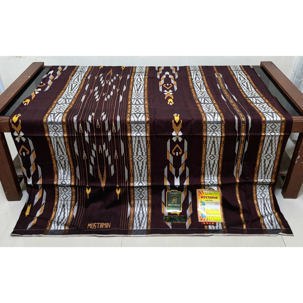 Sarung Tenun Mustamin 200 Mesres – Motif SGE SIF | Cocok Dipakai & Hadiah