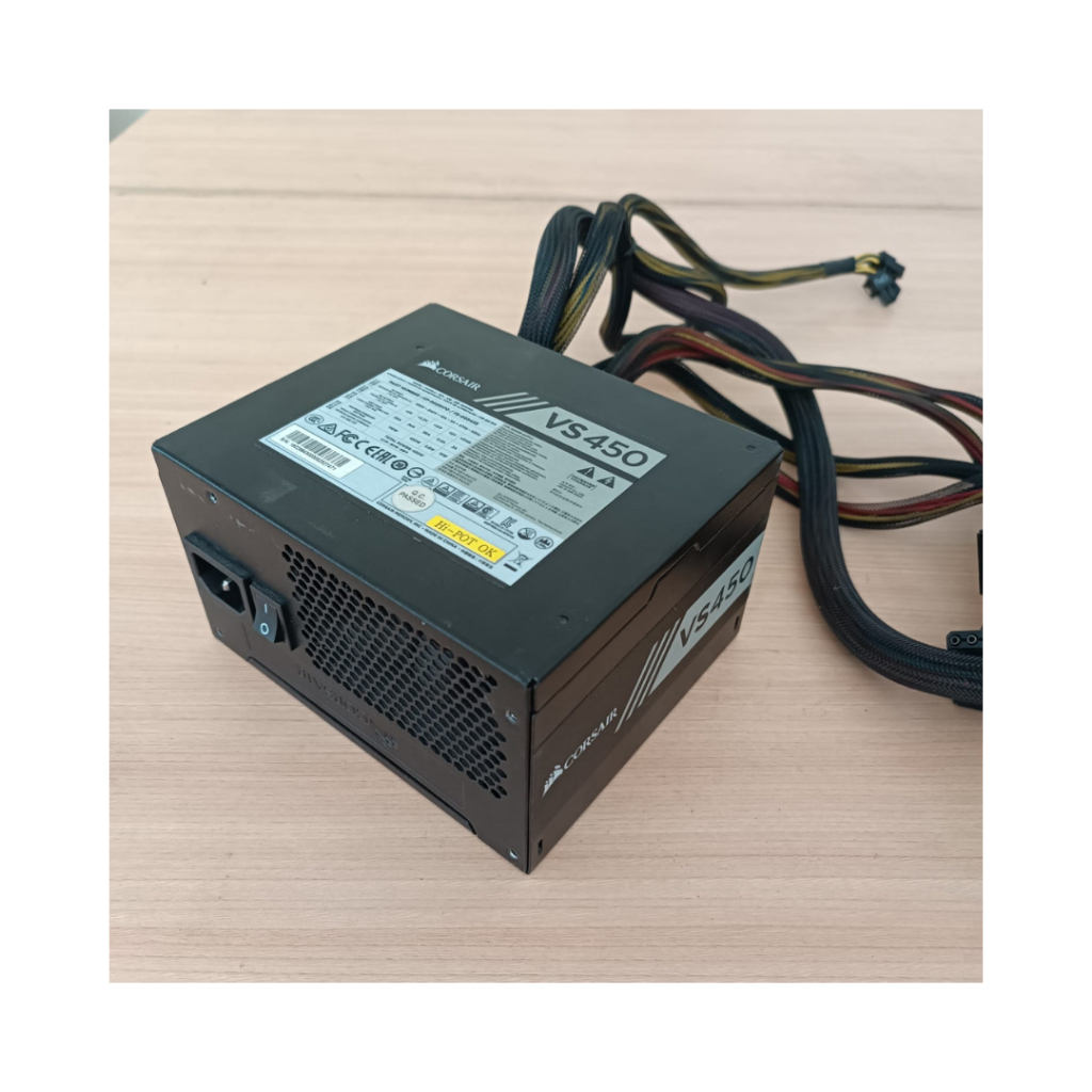 Corsair  Power Supply Unit (PSU) komputer VS450 (kondisi tidak berfungsi)