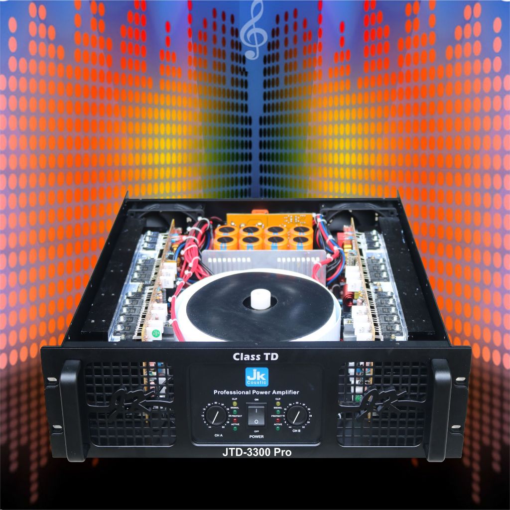 Power Amplifier TD class Jk coustic JTD 3300 Pro 2 x 3300 watt