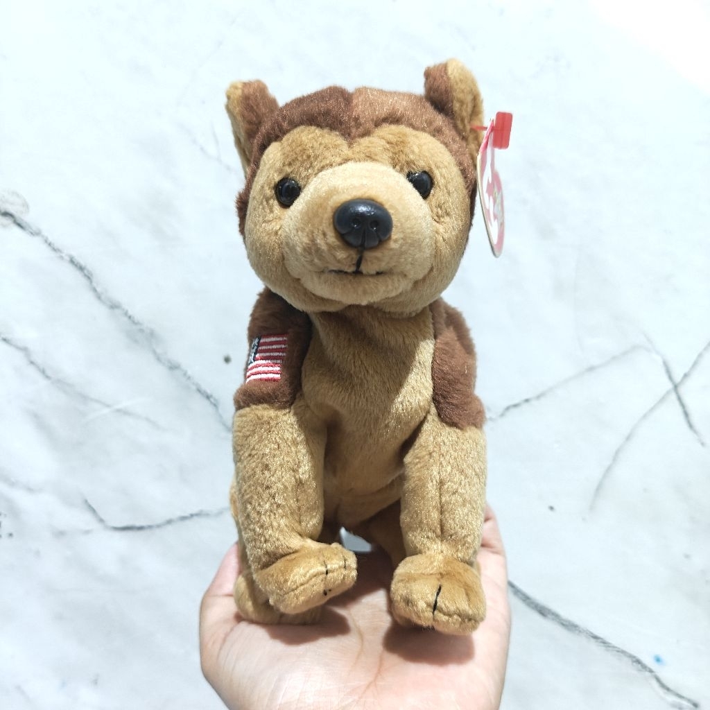 Newtag Boneka TY Beanie Baby Courage Rare