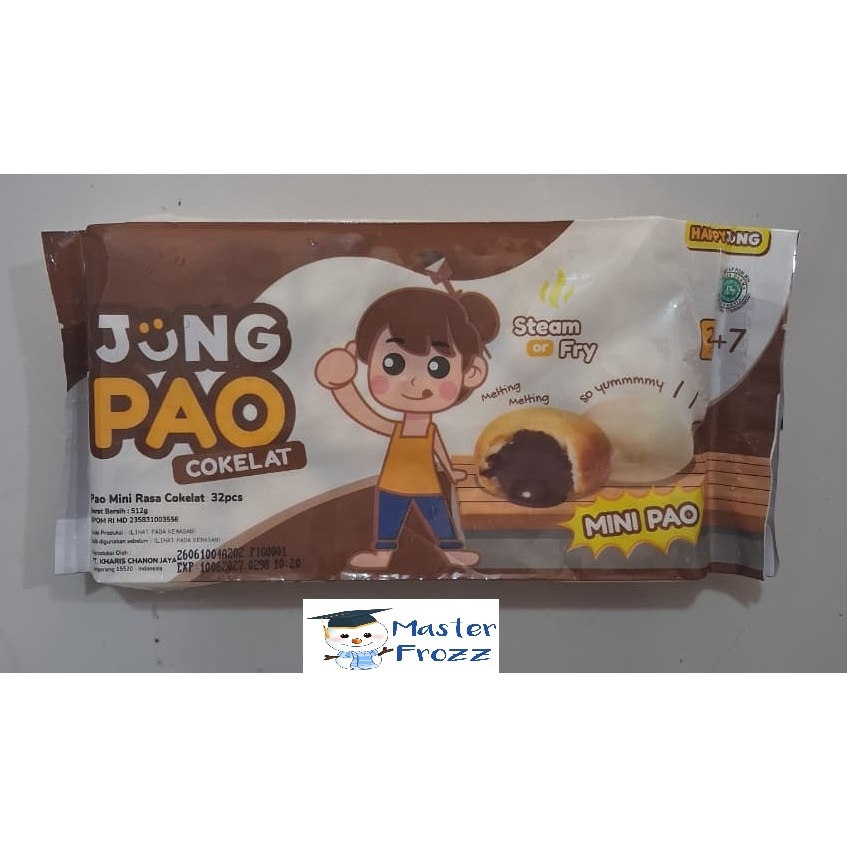 Jung Pao Mini Pao Isi 32pcs | Mini Pao Rasa Coklat Frozen