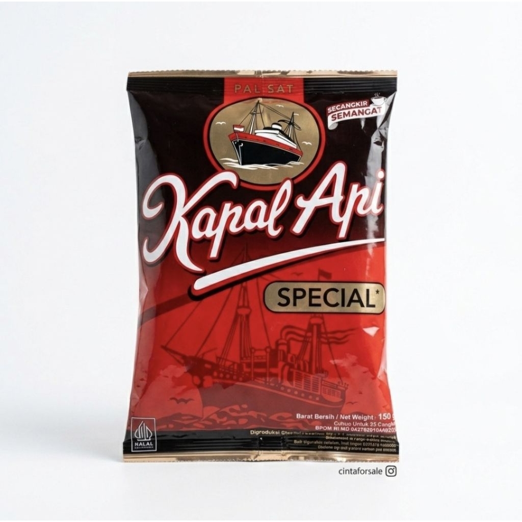 Kopi Kapal Api 150gr Cukup Untuk 25 Cangkir
