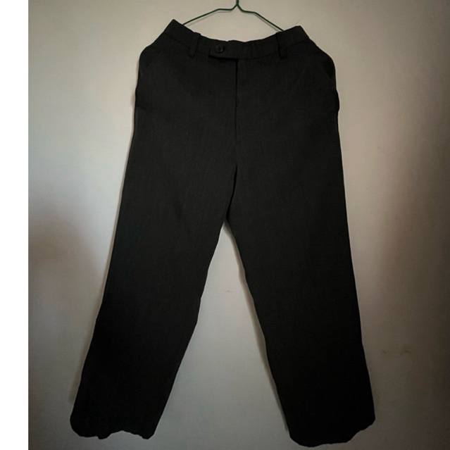 Celana kerja/celana kantor/celana formal brand comme ca du mode warna dark grey
