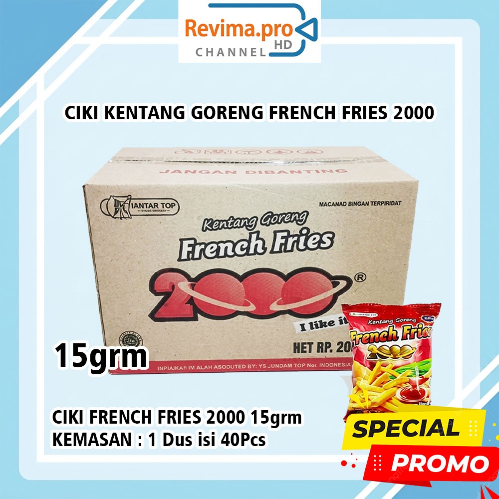 CIKI FRENCH FRIES 2000 Kemasan 1 DUS isi 40 Bungkus
