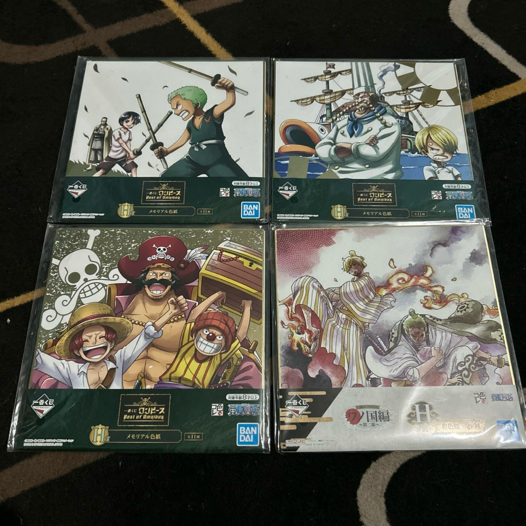 Official merch BIG Shikishi one piece 4pcs