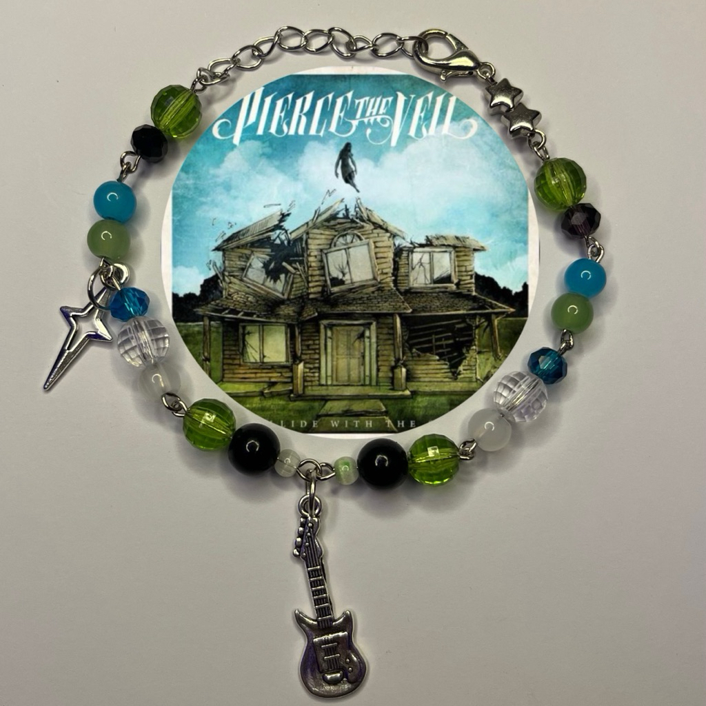 pierce the veil inspired bracelet | beads bracelet | gelang manik | pierce the veil | ptv