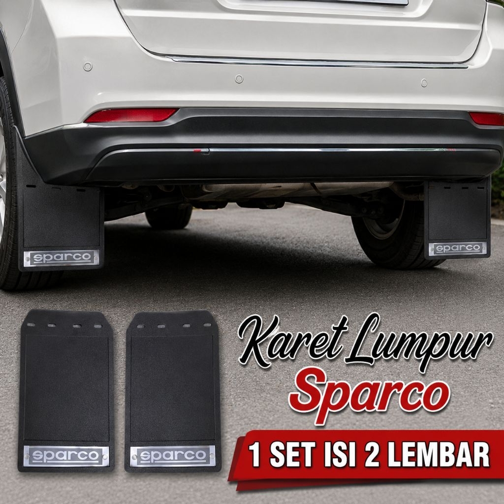 KARPET LUMPUR MUDGUARD KARPET UNIVERSAL SPARCO ( 2 PCS)