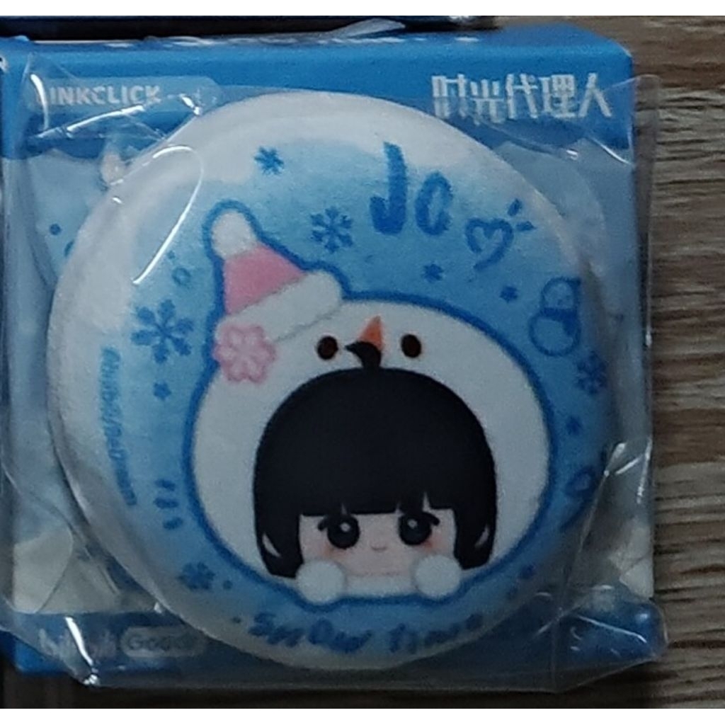 Link Click Snowman Plush Badge Qiao Ling