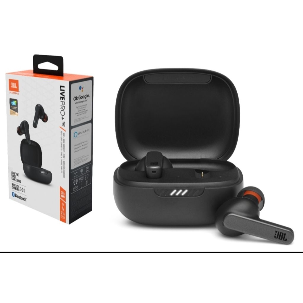JBL Live Pro+ TWS - Headphone In-Ear Wireless dengan Noise Cancelling, 4 Pilihan Warna (Hitam, Pink, Putih, Beige)