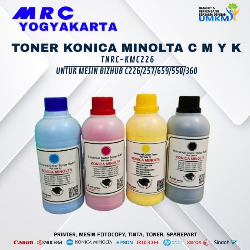 TONER KONICA MINOLTA BZ C226/256 C227/287 - CMYK