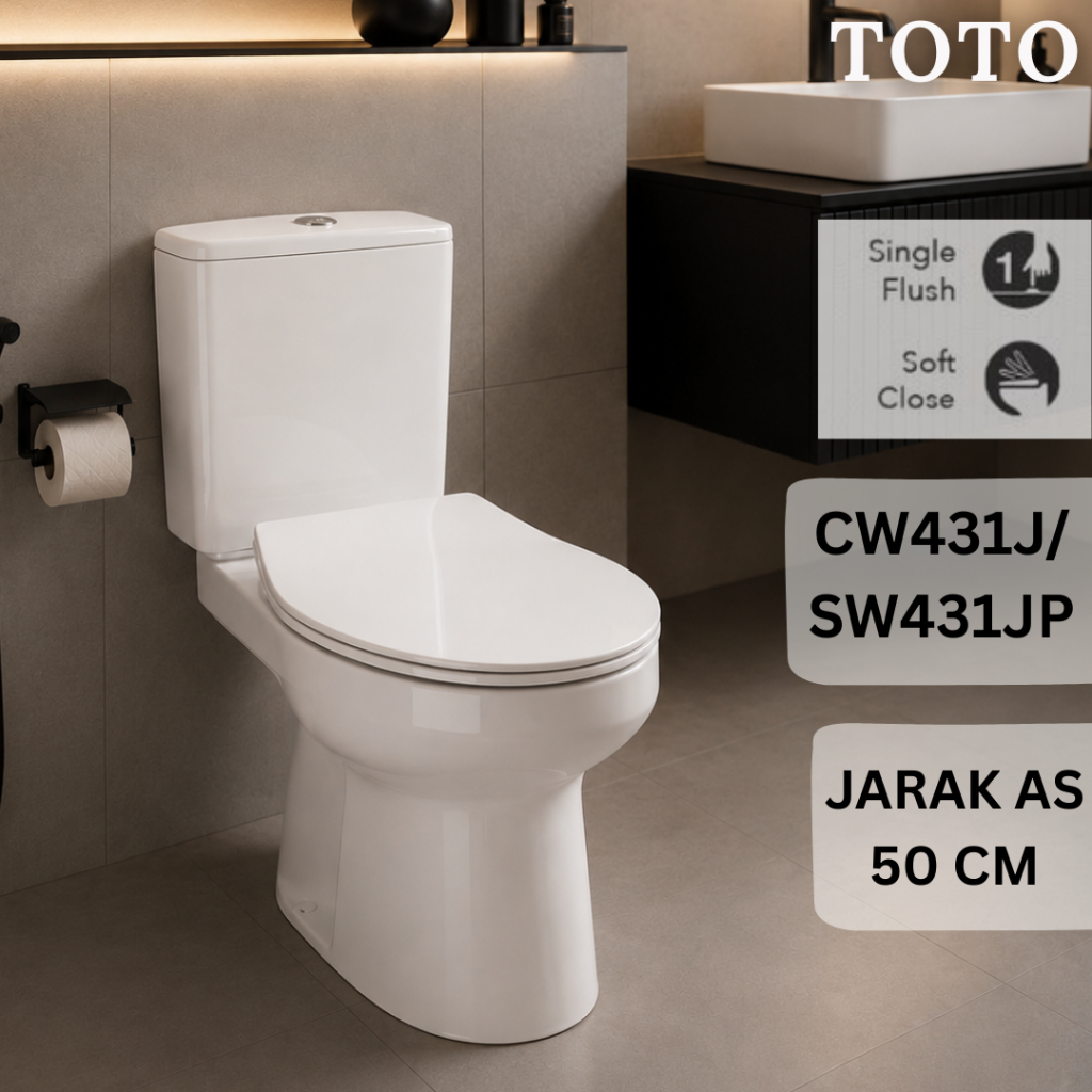 Kloset duduk TOTO CW431 / CW 431 / SW 431 JP / CW431JW