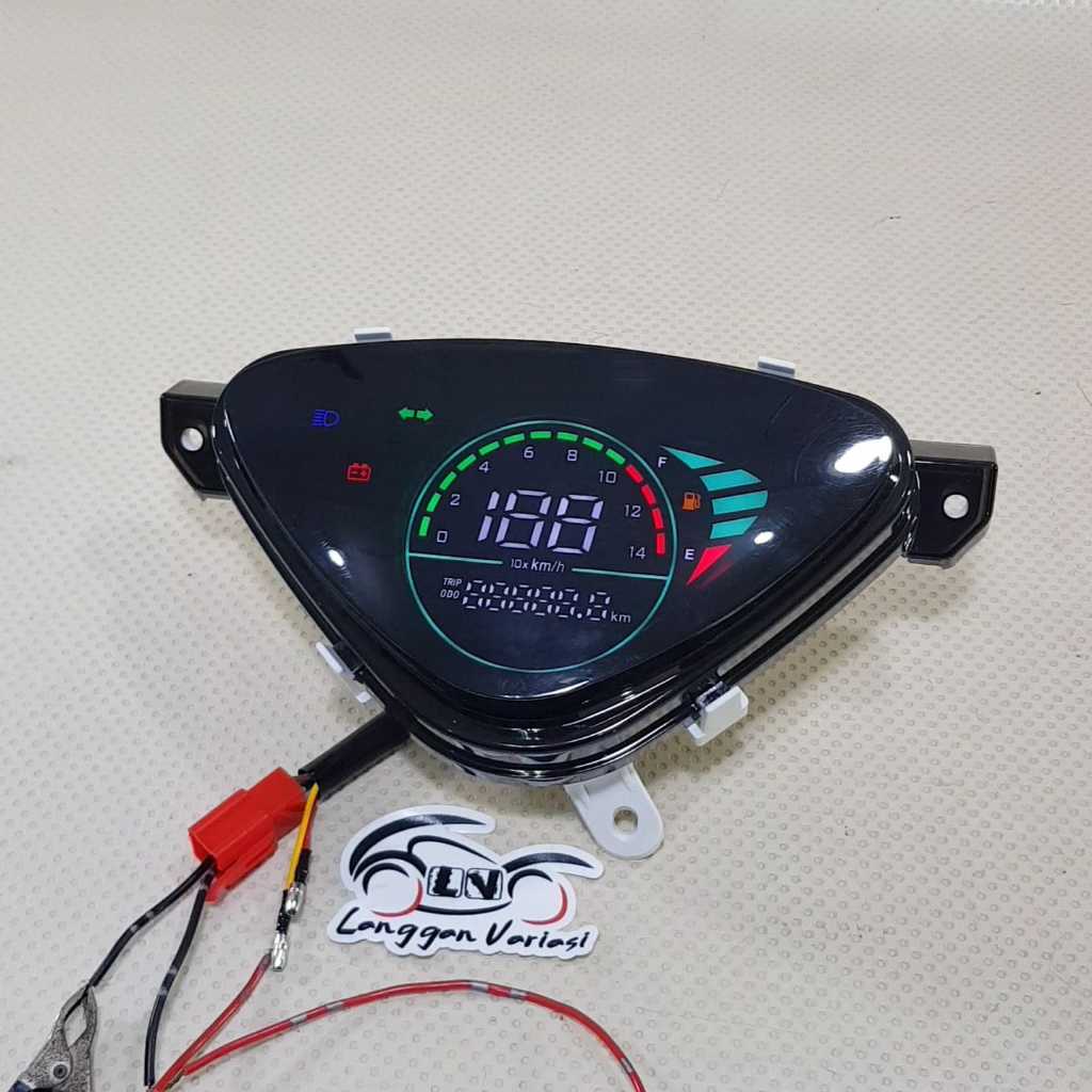 KM Kilometer Odometer Gauge Speedometer Spedo Digital Motor Mio Sporty