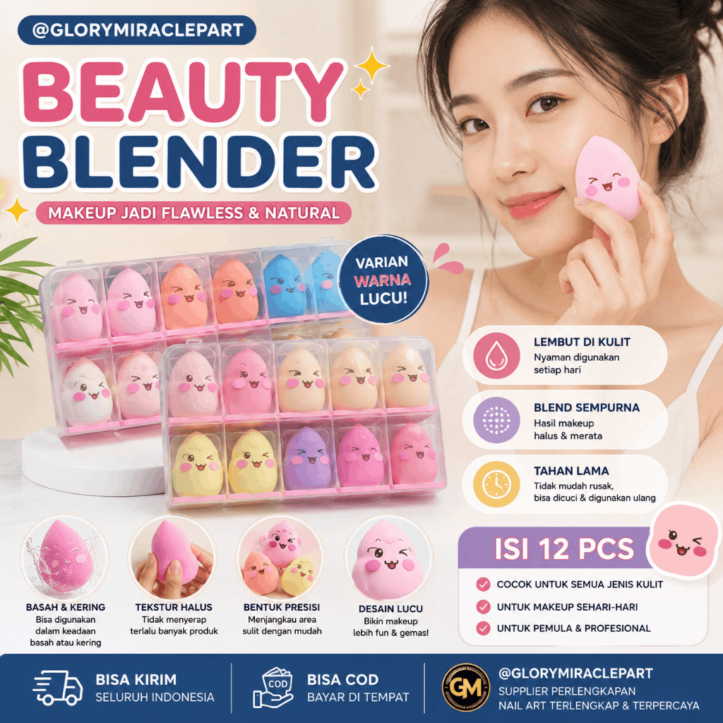 Spoon Beauty Blender / Spon Bedak Make Up