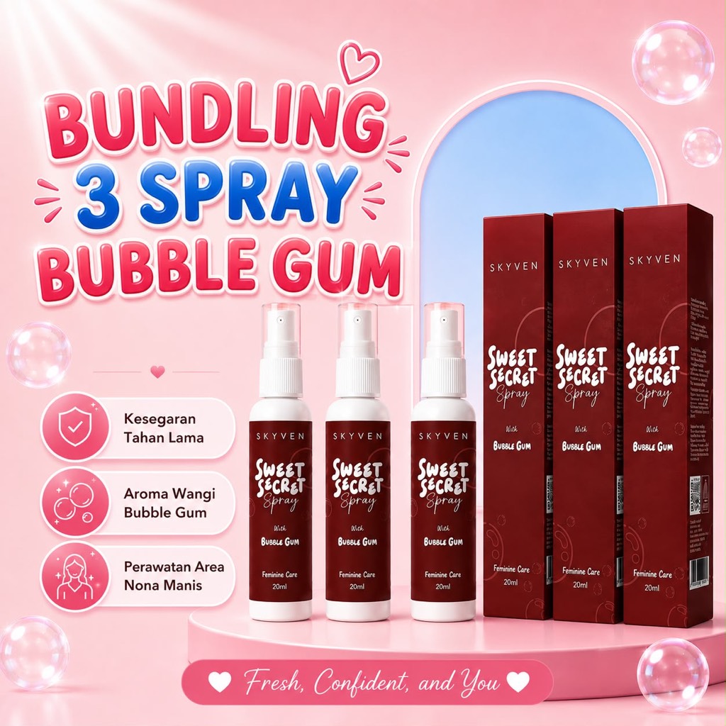 Bundling Skyven Sweet Secret Spray 3 Pcs Lebih Hemat | Merawat Area Nona Manis