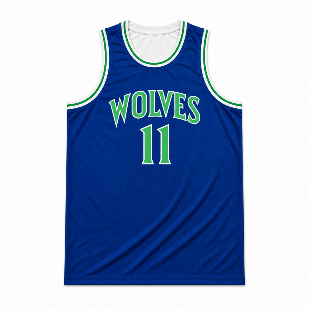 Jersey Baju Kaos Setelan Basket WOLVES 2026
