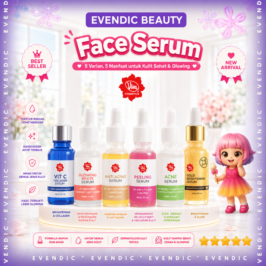 ready Viva Glowing White Serum With Triple Brightening Booster | BPOM | ORIGINAL | GLOWING SERUM | A