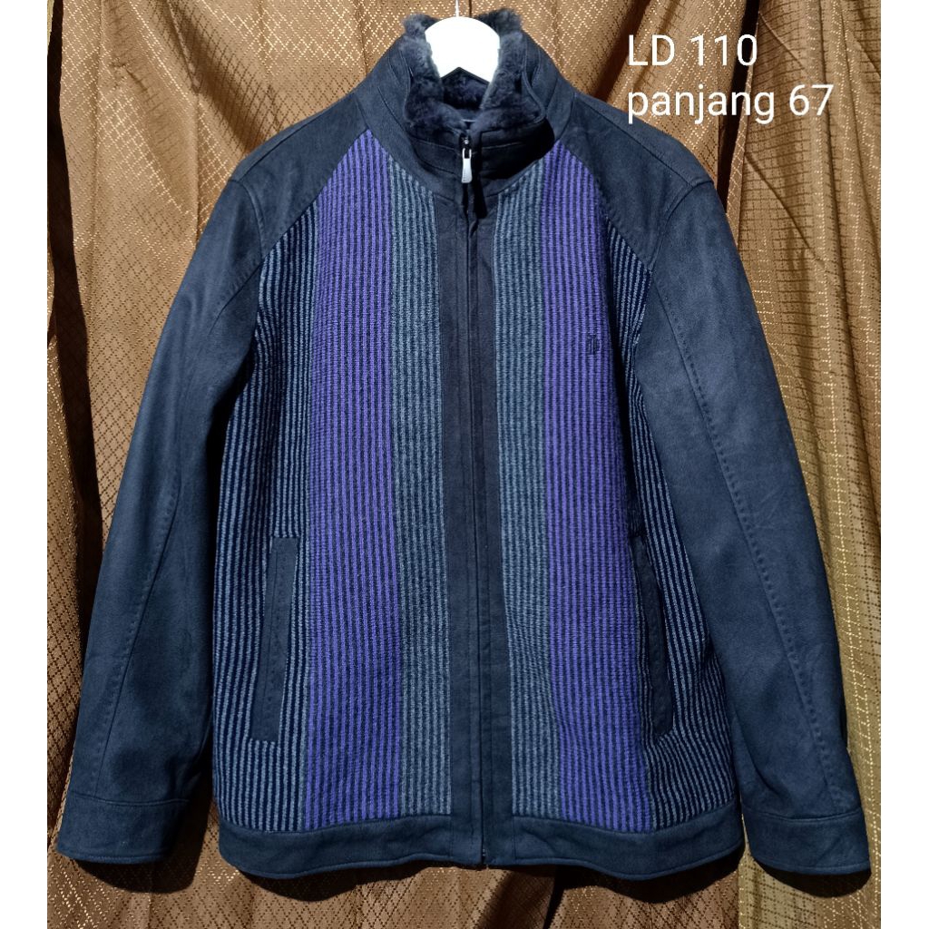 jaket casual suede wol premium jaket casual kerah bulu kelinci jaket casual luxury jaket casual prem
