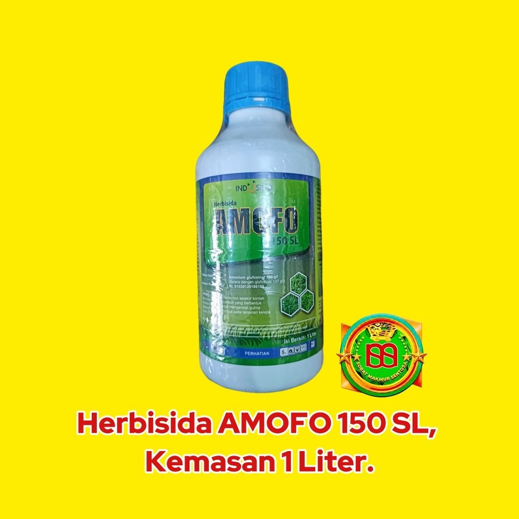 Herbisida AMOFO 150 SL, Kemasan 1 Liter.