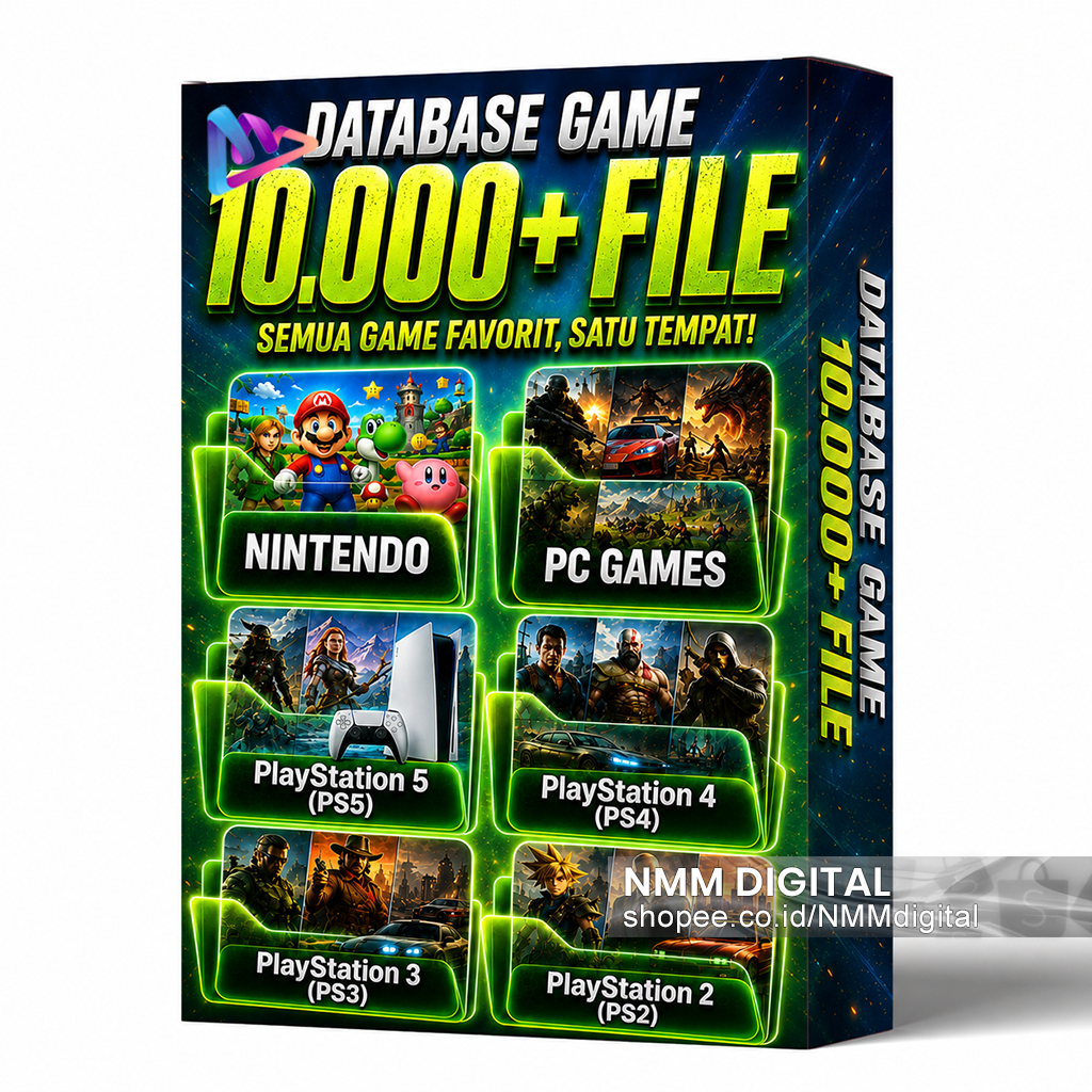 DATABASE GAME 10.000+ FILE PS1 - PS5, SEGA, PC & NINTENDO TERLENGKAP, RAPI & MUDAH DIGUNAKAN