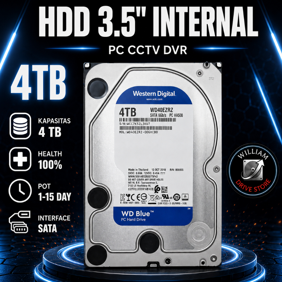Hardisk 4TB 3.5 ORIGINAL GARANSI PC & CCTV 3.5” - Hardisk pc hardisk cctv, hardisk 4tb hdd 4tb hdd i