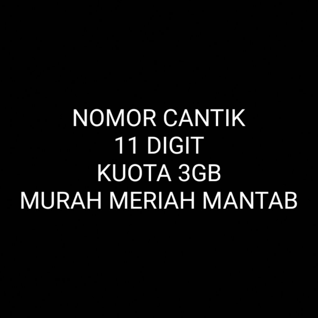 Nomor Cantik Telkomsel 11 Digit 3GB Murah Meriah Mantab