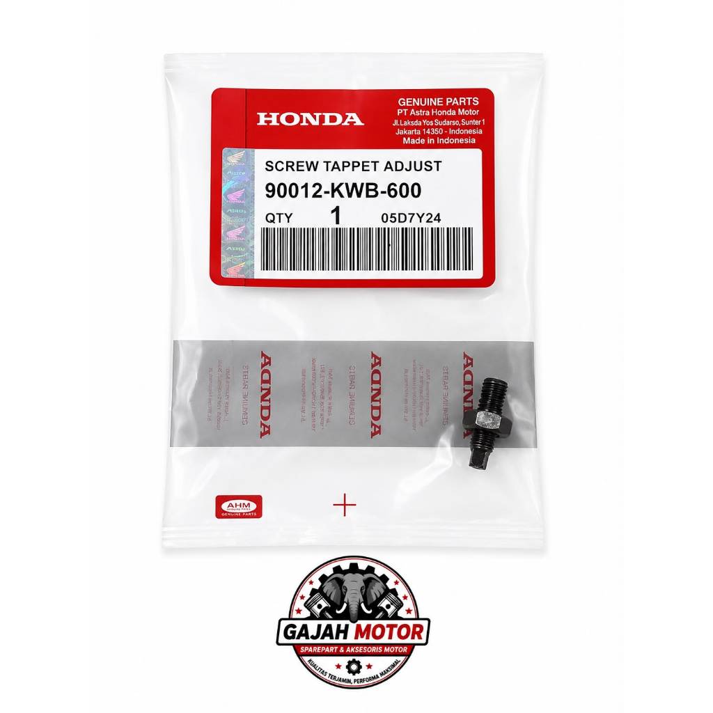 Baut Stel Klep Honda Original AHM 90012-KWB-600 PCX Vario ADV Stylo Supra X 125 Monkey Blade