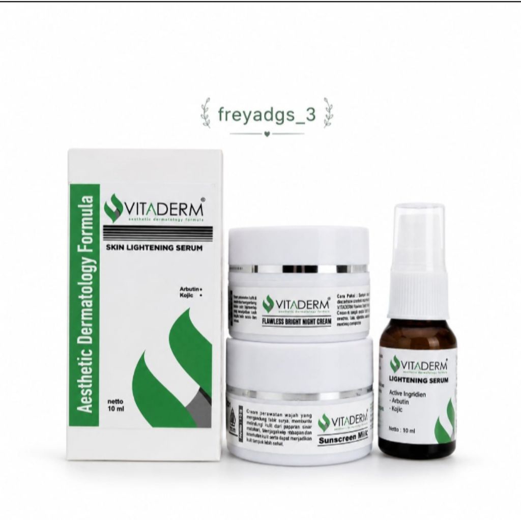 paket cream pencerah,flek,kerutan/garis halus,anti ageing vitaderm